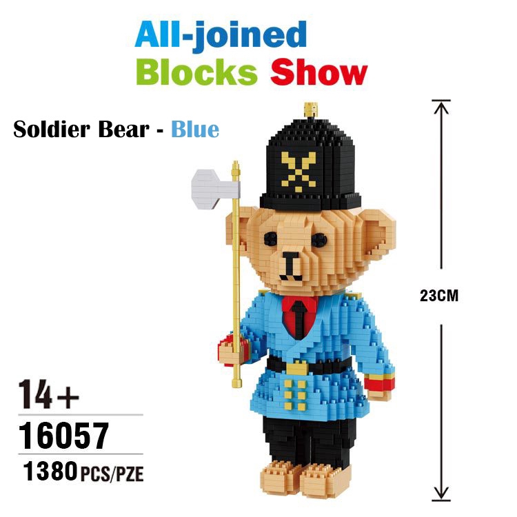 Balody 16050 Brown Teddy Bear Animal DIY Diamond Mini Building Nano Block Toy