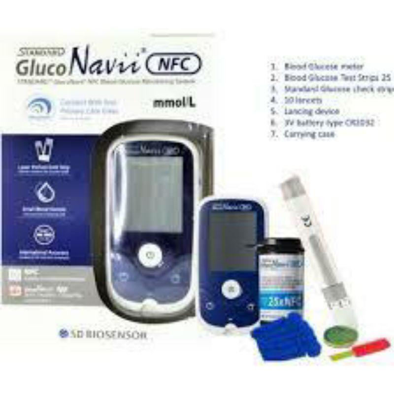 GLUCO NAVII BLOOD GLUCOSE MONITORING SYSTEM FOC 25PCS Shopee Malaysia