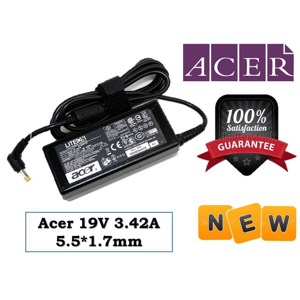Acer A065R035L A11065N1A PA170002 Laptop Power Adapter Charger 19V 3.42A 5.5*1.7mm Shopee
