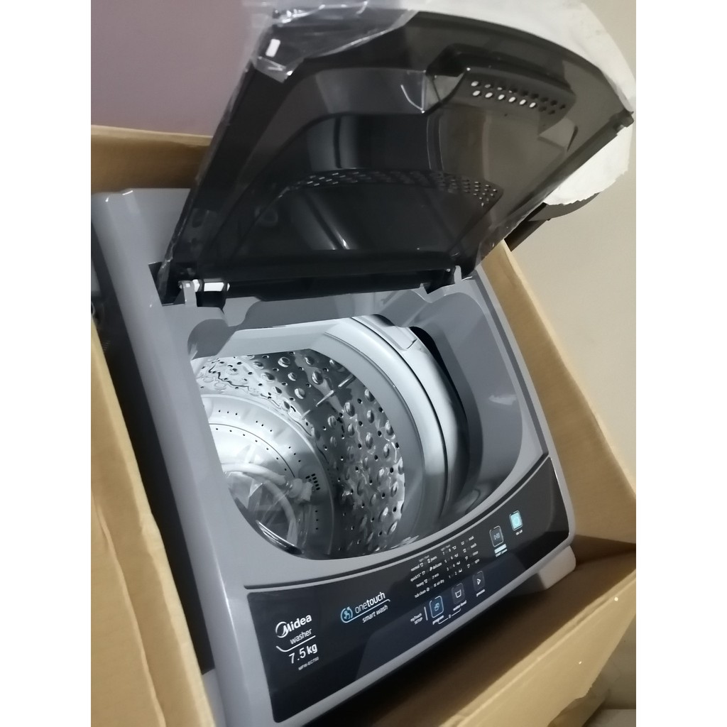 MIDEA 7.5kg Fully Auto Washing Machine Mesin Basuh MFWE75S MFWEC750S