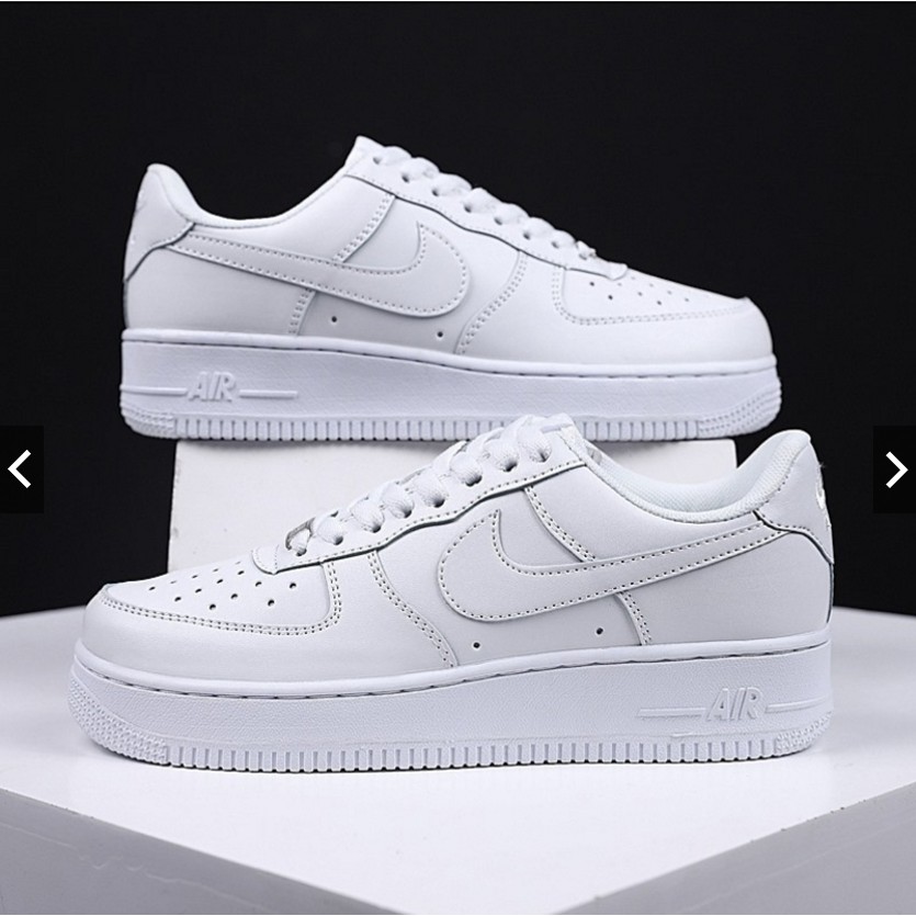 【🇲🇾READY STOCK】NIKE Air Force One AF1 Triple White Unisex Mens Ladies ...