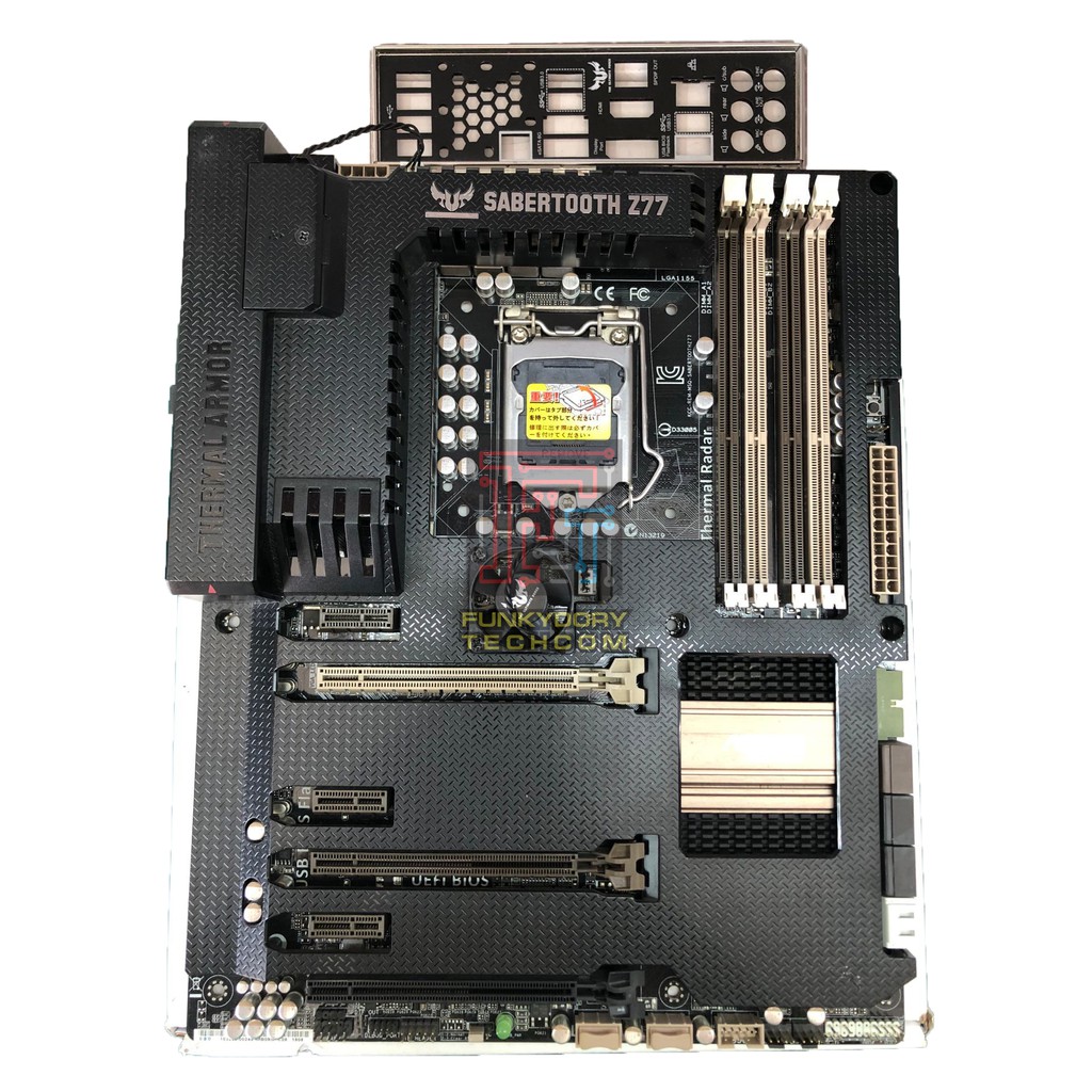 Asus Sabertooth Z77 ATX LGA1155 Motherboard include I/O shield (1 week warranty) Shopee Malaysia