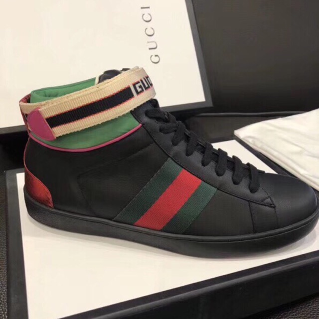 gucci ace high top black