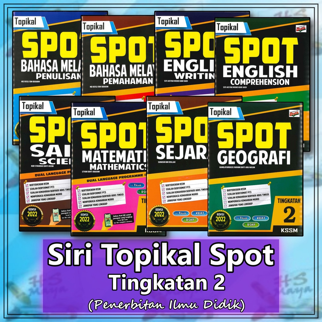 Siri Topikal Spot Kssm Tingkatan 2 Edisi 2022 Penerbitan Ilmu Didik Shopee Malaysia 