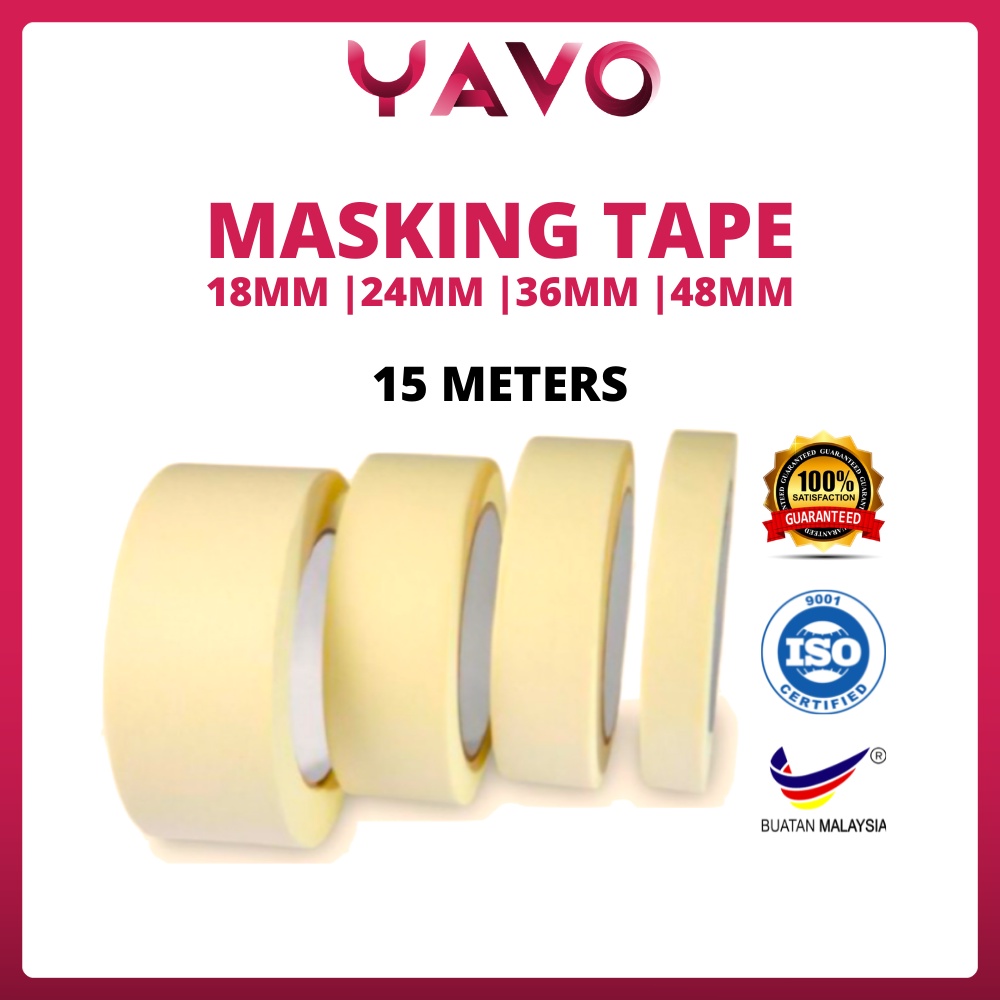 YAVO Masking Tape Paper Painting tape Premium Industry grade quality