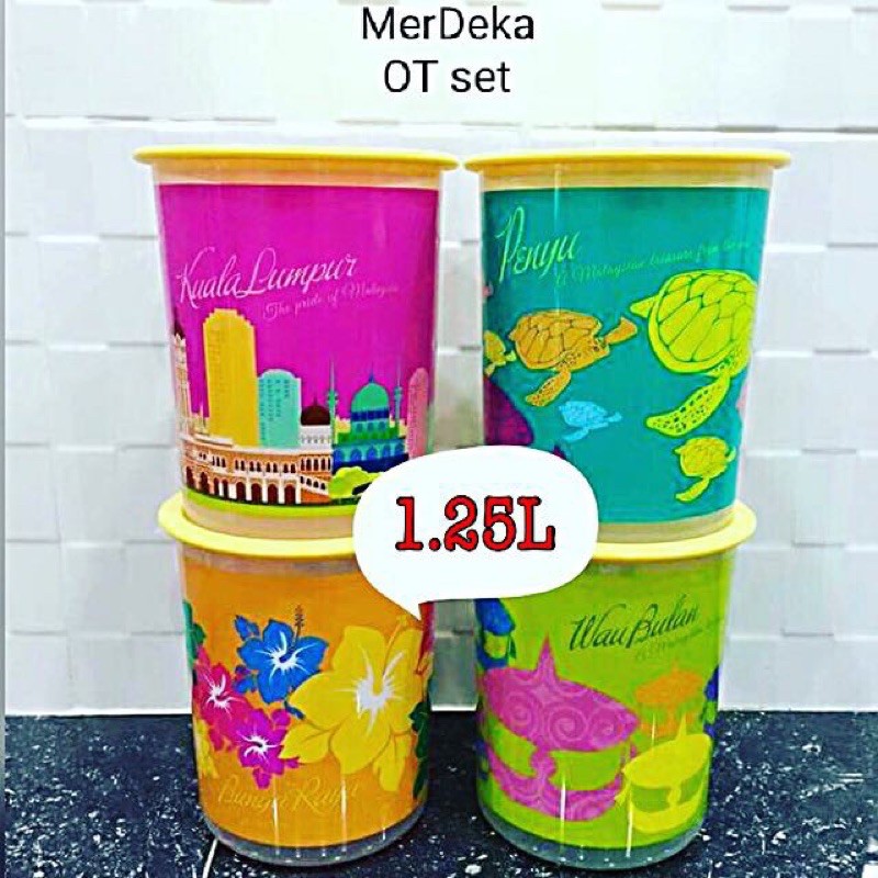 Merdeka One Touch Set 4pcs 1.25L