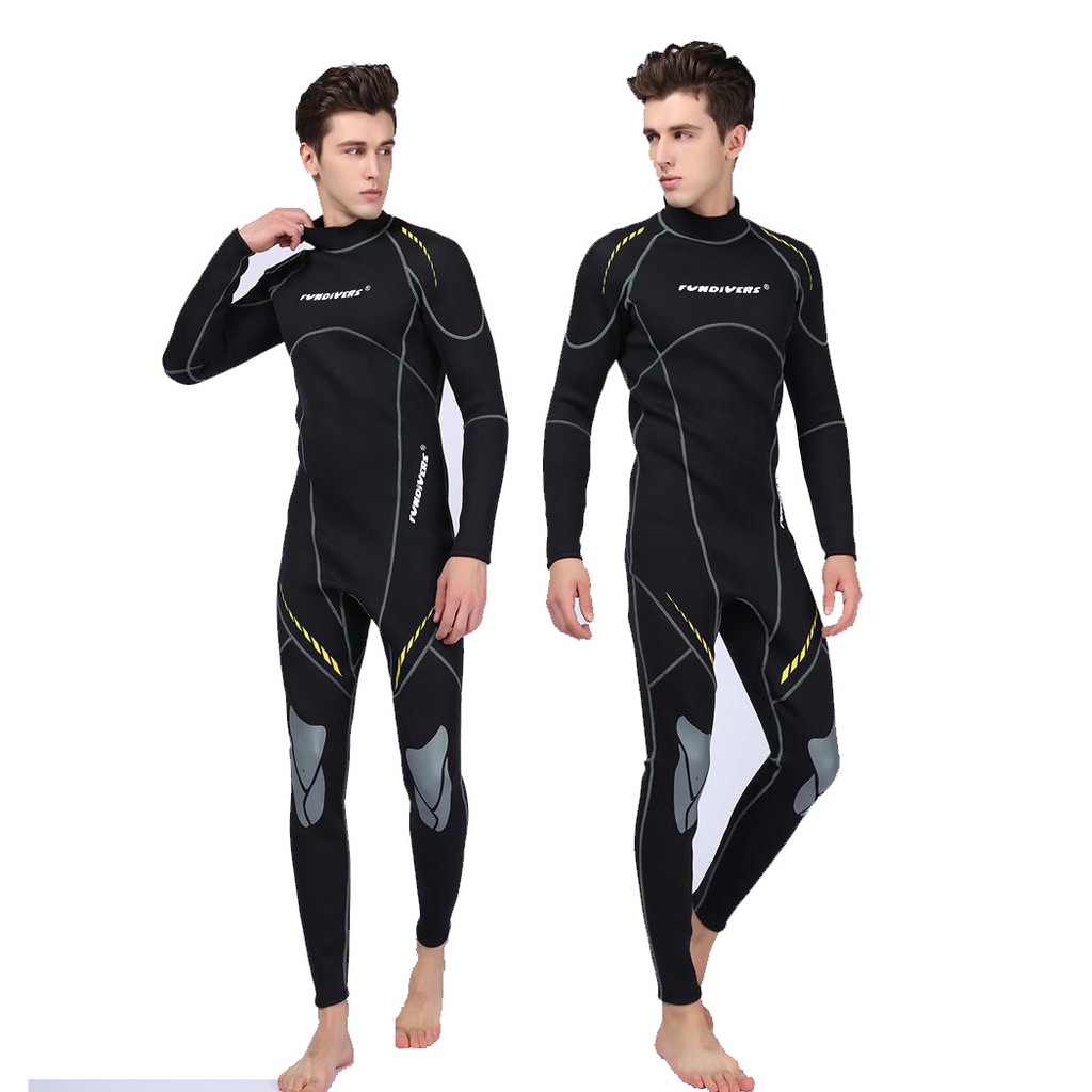 Triathlon 5mm Neoprene Siamese Scuba Diving Suit Front Zipper Long Sleeve Scuba Diving Suit Thermal Swimsuit For Diving Snorkeling Surfing Wetsuits Men Wetsuits Diving Suits One Acleaning Com