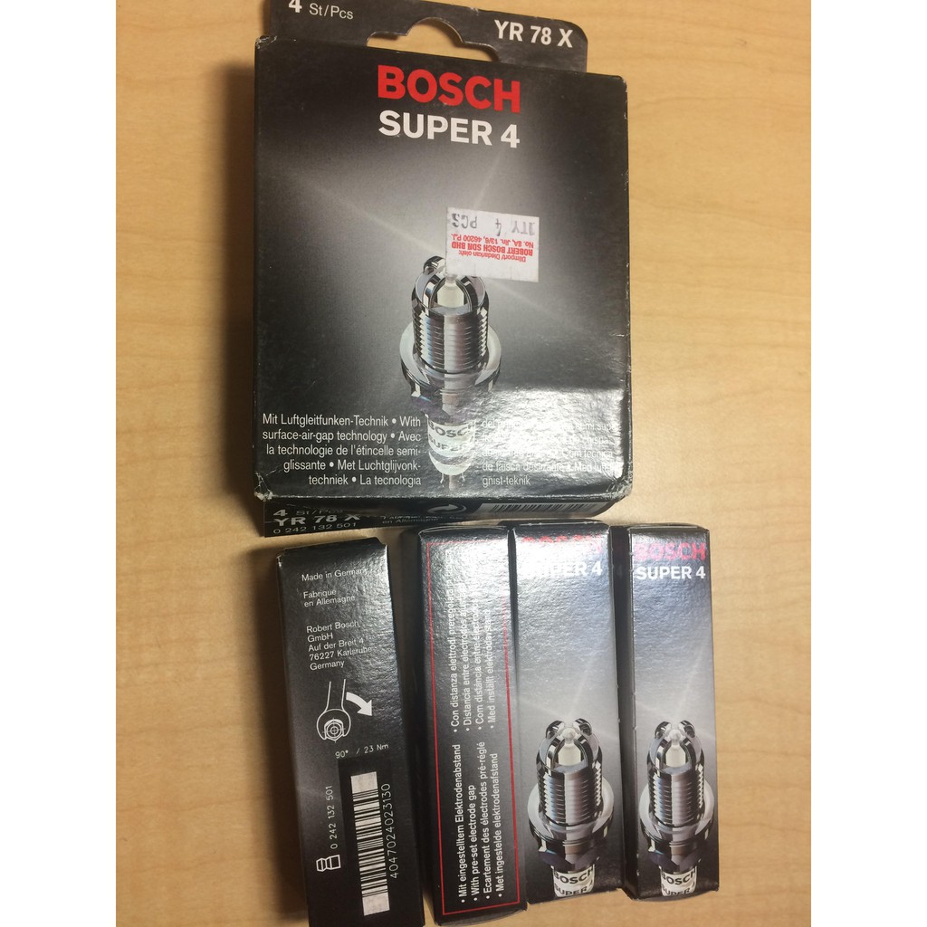 BOSCH SUPER 4 SPARK PLUG YR78X for MYVI 1.3 MYVI LAGI BEST 