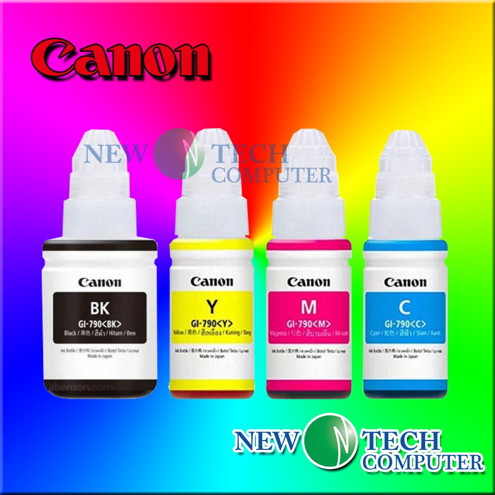 [ORIGINAL] CANON INK GI790 BLACK (135ml) CYAN YELLOW MAGENTA (70ml