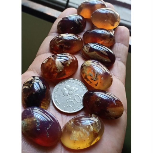 Fosil katilayu(amber) dengan corak motif  Shopee Malaysia