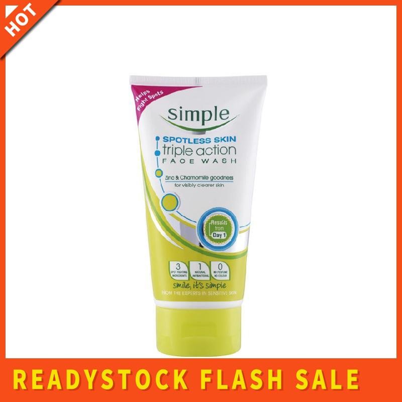 simple face wash spotless skin