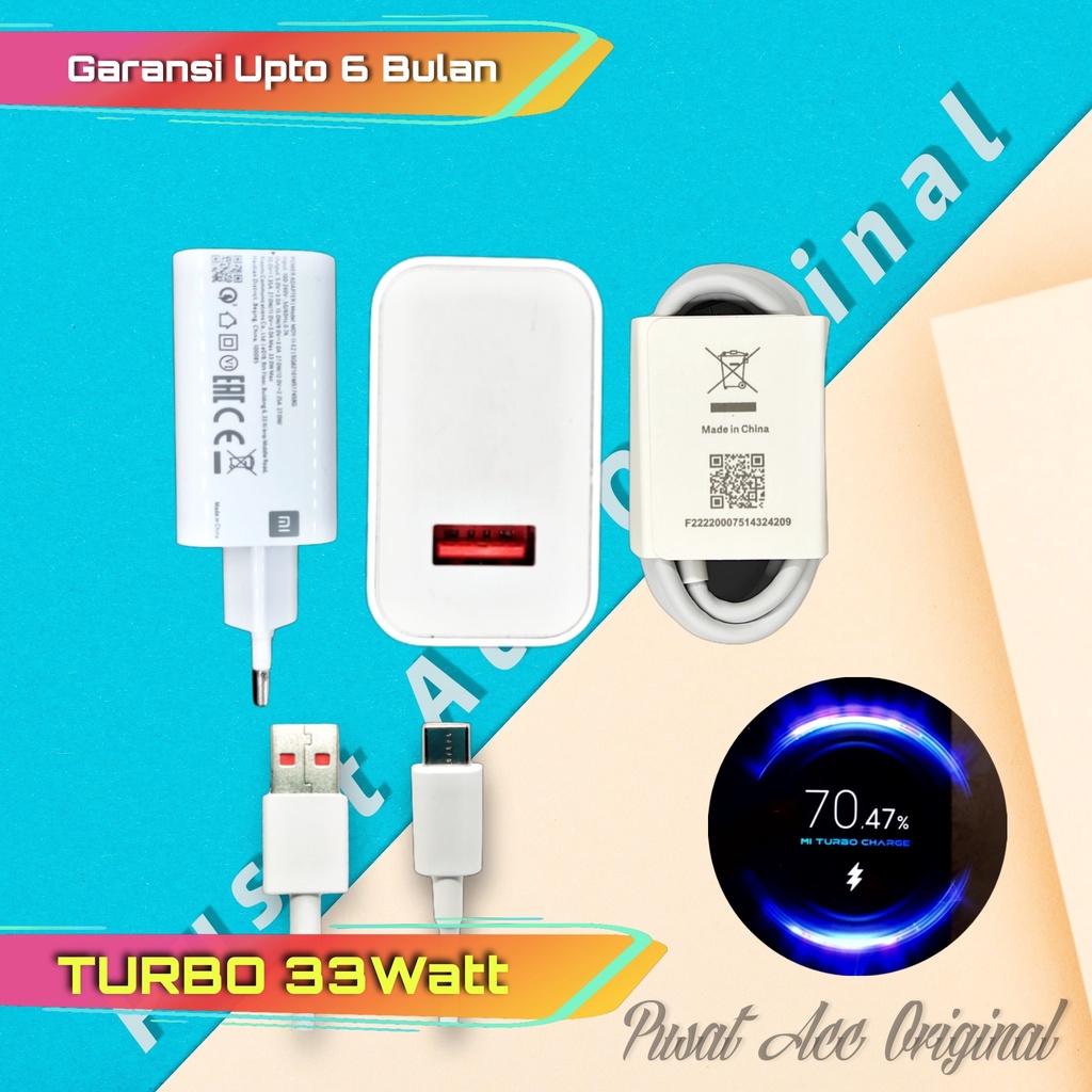 Xiaomi Redmi Note 10 10 Pro Mi 9 Mi 10t Turbo Charging Max 33 Watt Original Charger Shopee Malaysia