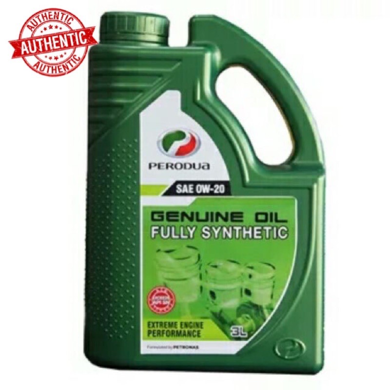 Perodua Genuine Oil 0w20 Fully Synthetic Engine Oil 3l Shopee Malaysia