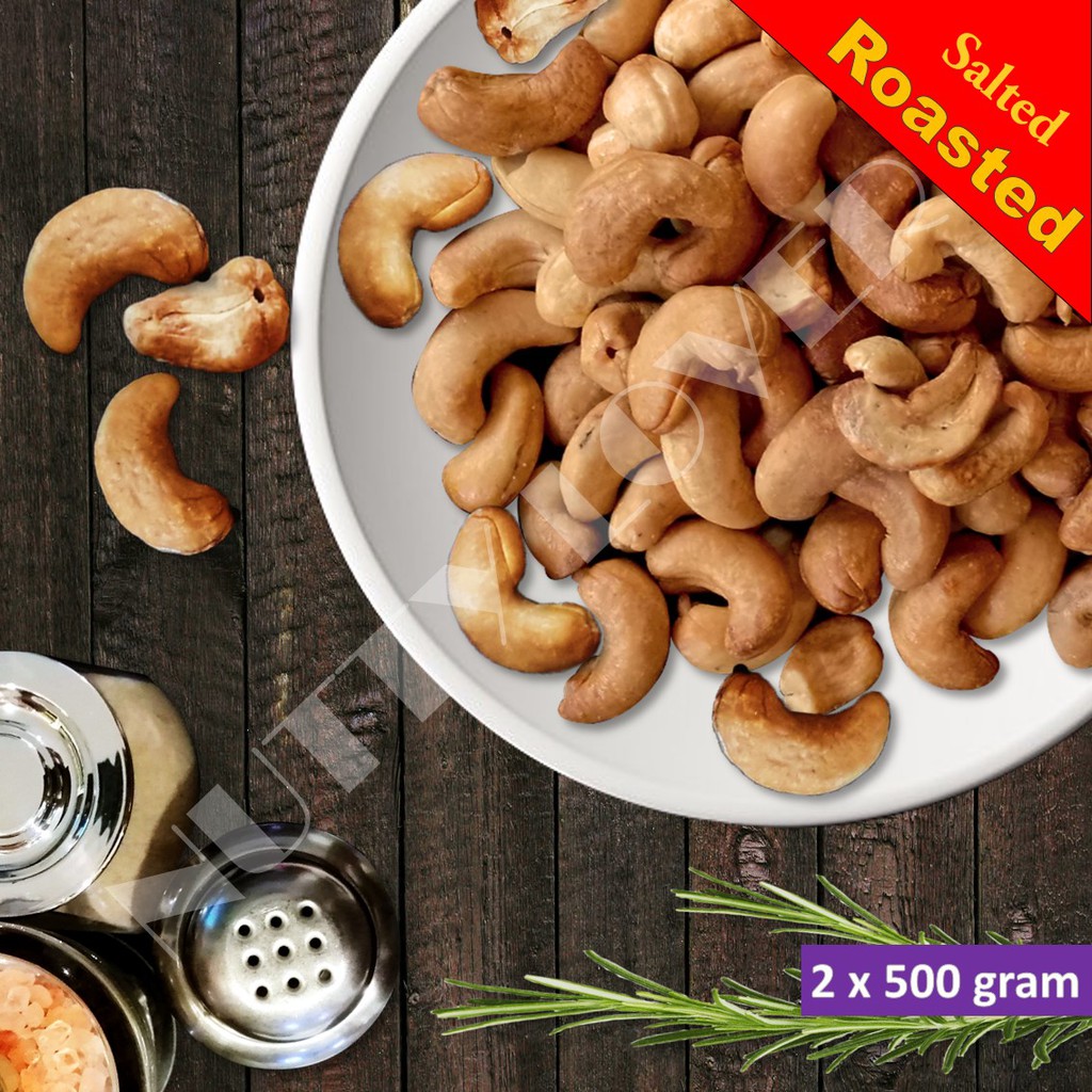 1KG Nutty Lover Cashew Nut Vietnam [ROASTED LIGHTLY SALTED] (2 x