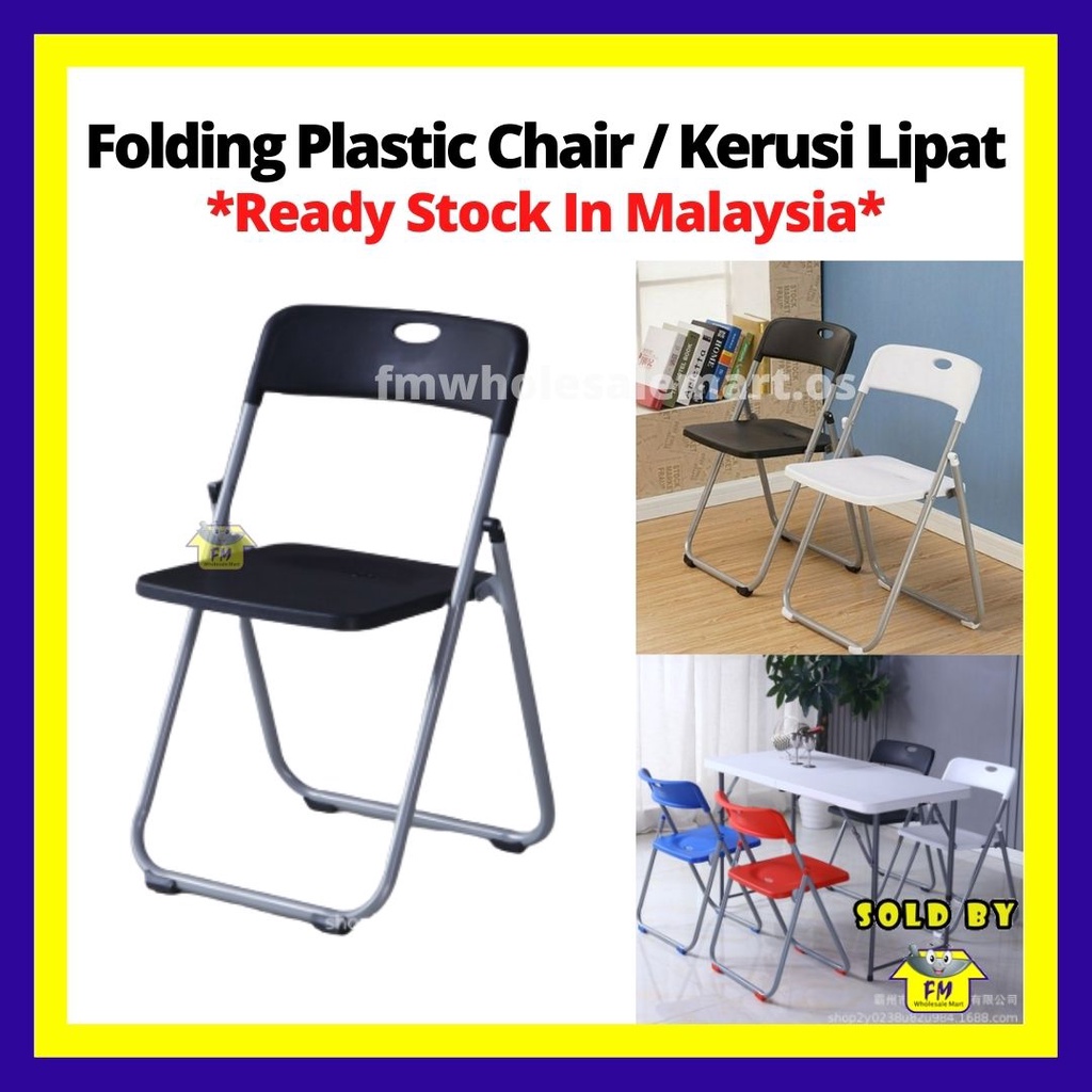 Folding Plastic Chair Dining Chair Designer Chair Office Chair/Foldable Chair Kerusi Lipat Foldable Chair Modern