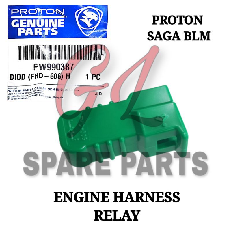 ENGINE HARNESS RELAY (ORIGINAL) PROTON SAGA BLM (FHD606H) DIODE 2PIN
