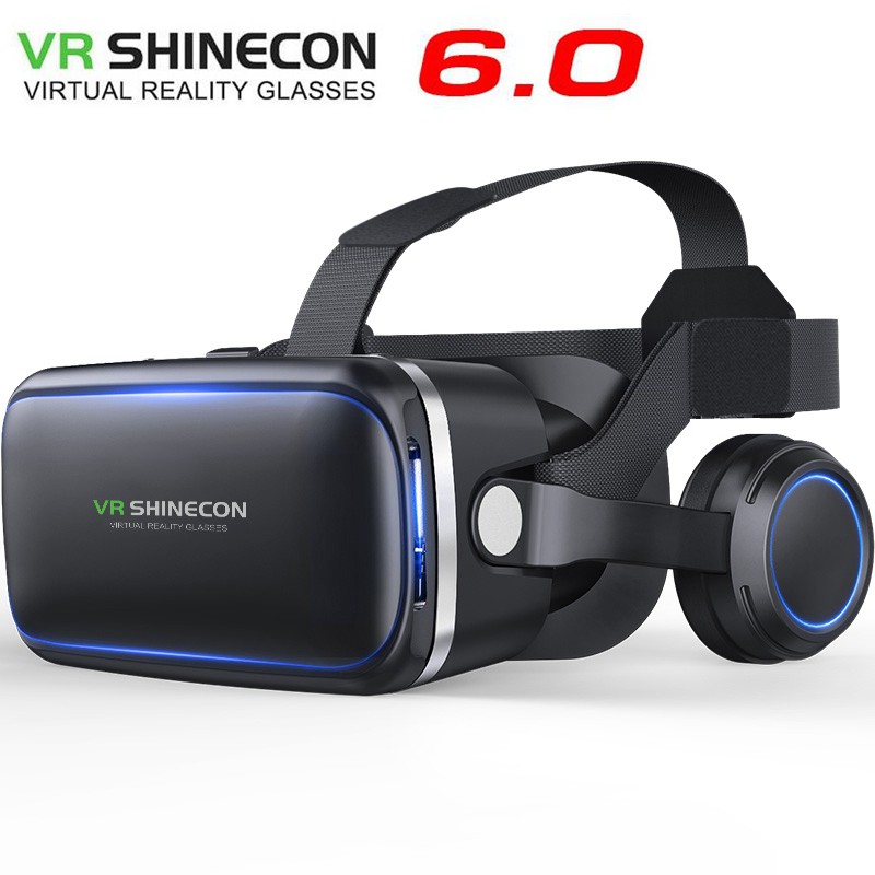Shinecon 6 Generation G04e 3d Vr Glasses Virtual Reality Headset With Earphones Shopee Malaysia