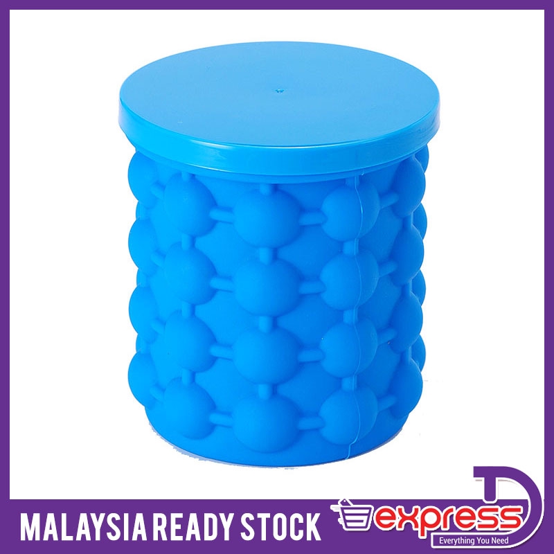 Cylinder Shaped Silicon Ice Cubes Maker Shopee Malaysia