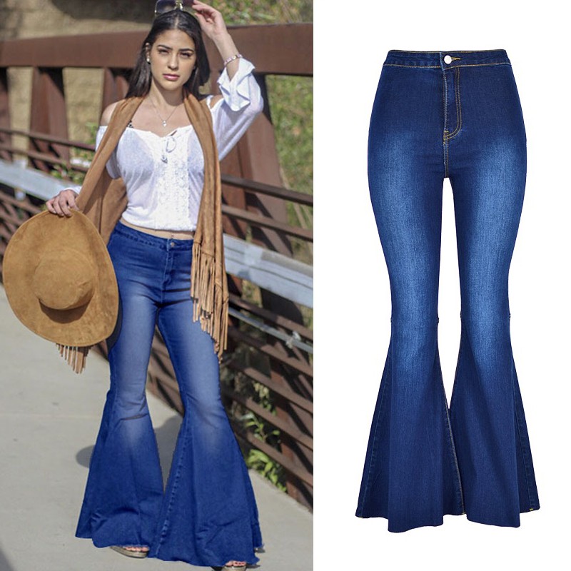 plus size bell bottom stretch jeans