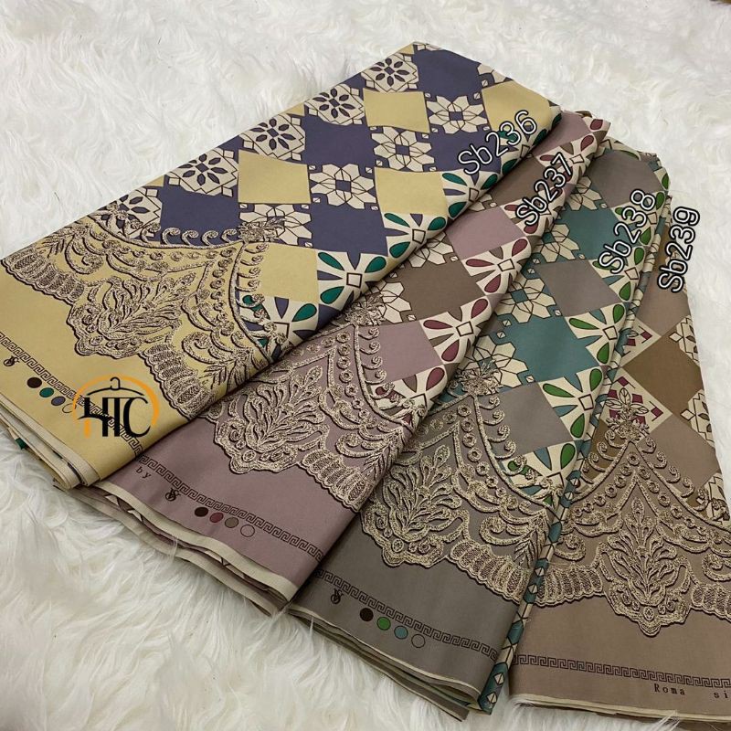 Songket Lace Print  SB Line Dubai 45 0 5 Meters SB236 240 