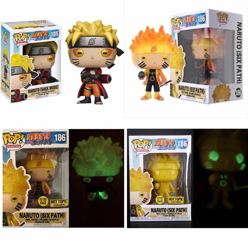 naruto six paths pop glow in the dark hot topic