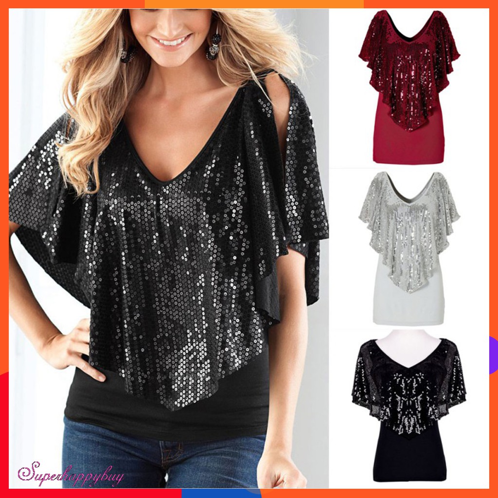 sparkle blouses tops