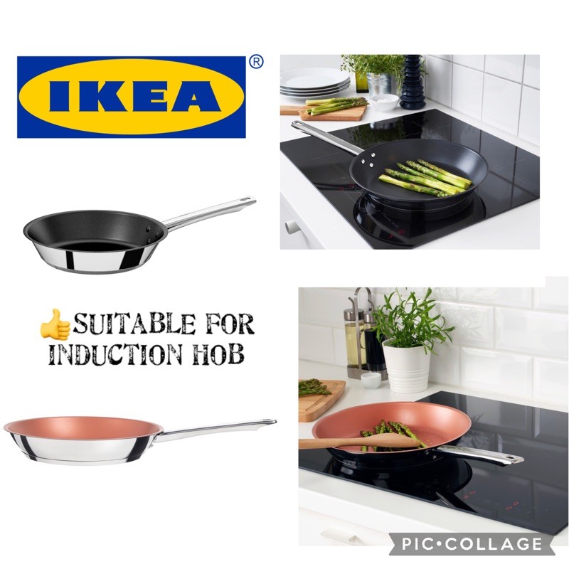 IKEA OUMBARLIG Frying Pan Induction hob 24 28cm kuali leper ikea non