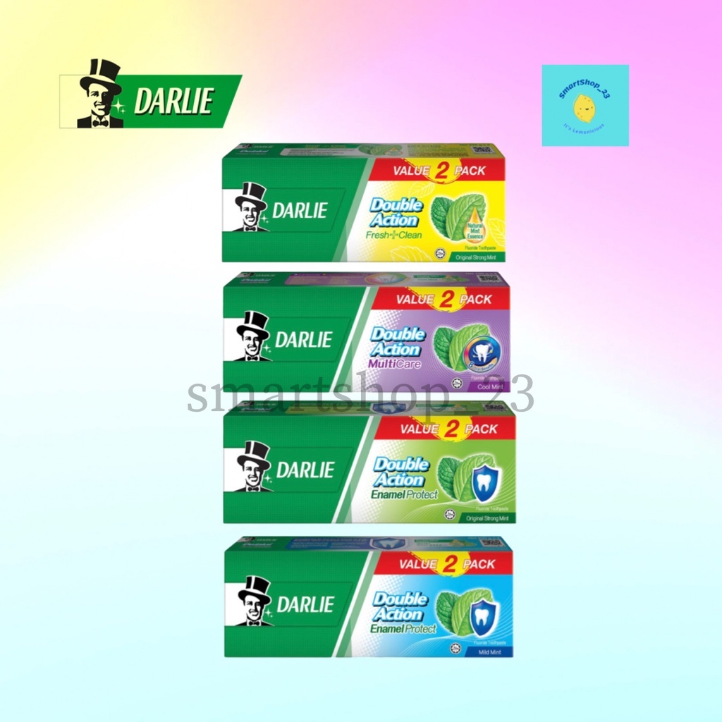 Darlie Toothpaste Fresh & Clean / Mild Mint / Original Strong Mint