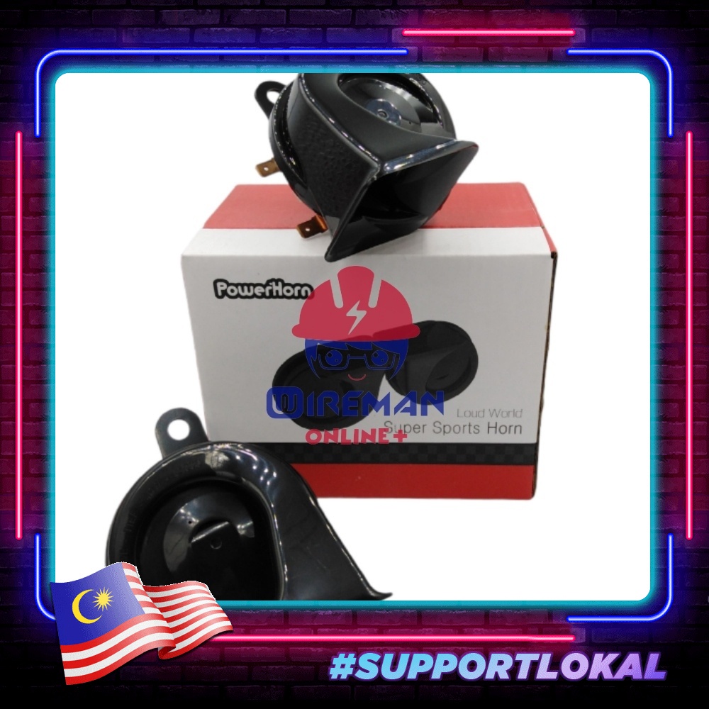 1SET Horn 410Hz/510Hz Snail BM HORN Car Kereta Lori Replacement for Bosch Hella PIAA 12V 24V