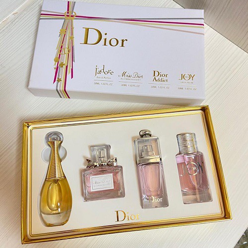 Miss Dior Gift Wrapped Set For Women With 4X30ml - Hq - New Stock | Shopee Malaysia
