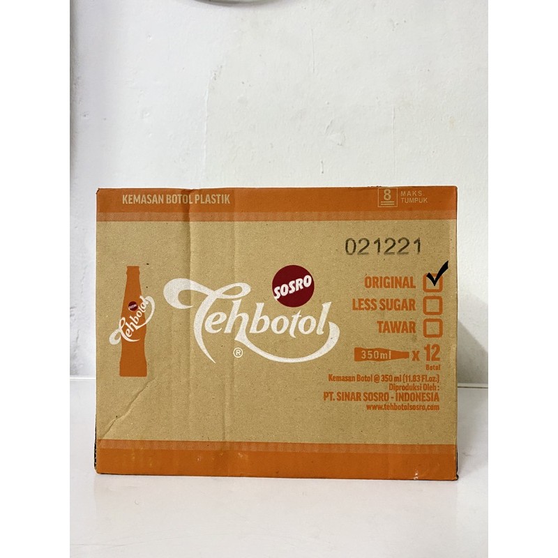 TEH BOTOL 350 ML ( 1 KOTAK ISI 12 BOTOL ) | Shopee Malaysia