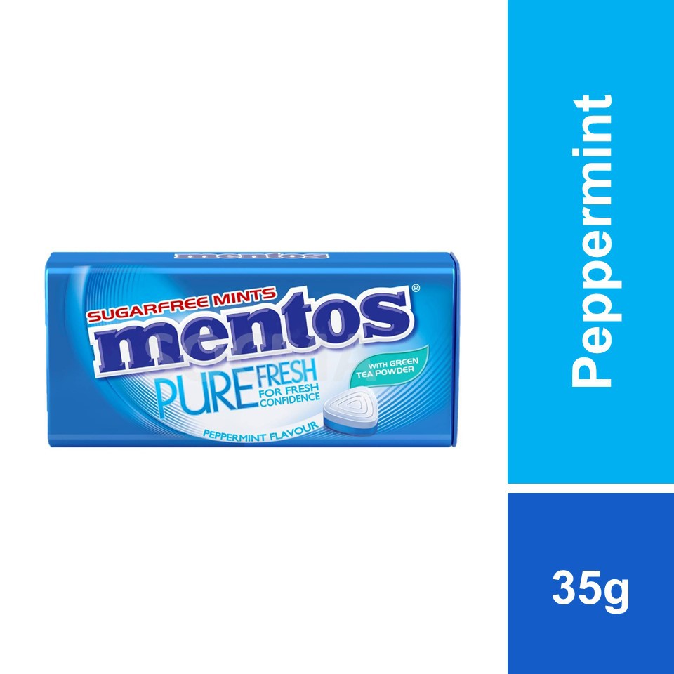 Mentos Pure Fresh Tin Peppermint 35g | Shopee Malaysia