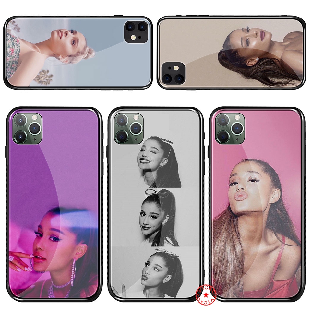 Iphone 11 Pro Max Tempered Glass Cover Ariana Grande Girl Shopee Malaysia