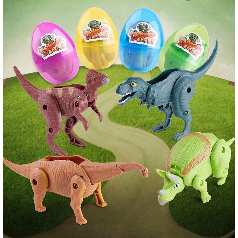dinosaur transforming egg toys