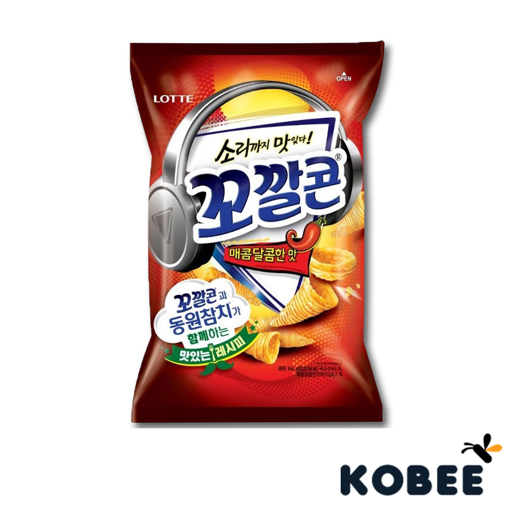 Lotte Popping Corn Chips Sweet & Spicy (144g) Shopee Malaysia