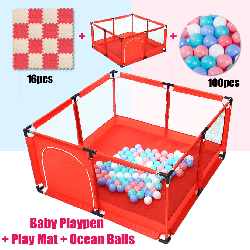 indoor baby fence playpen with balls