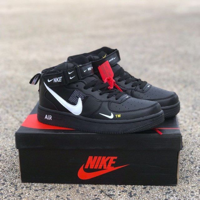 air force 1 black high cut