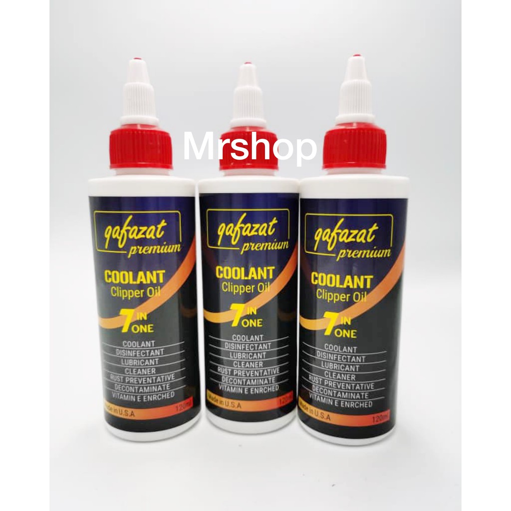 Qafazat Premium Coolant Hair Clipper Blade Oil/Minyak Mesin Rambut 120ml