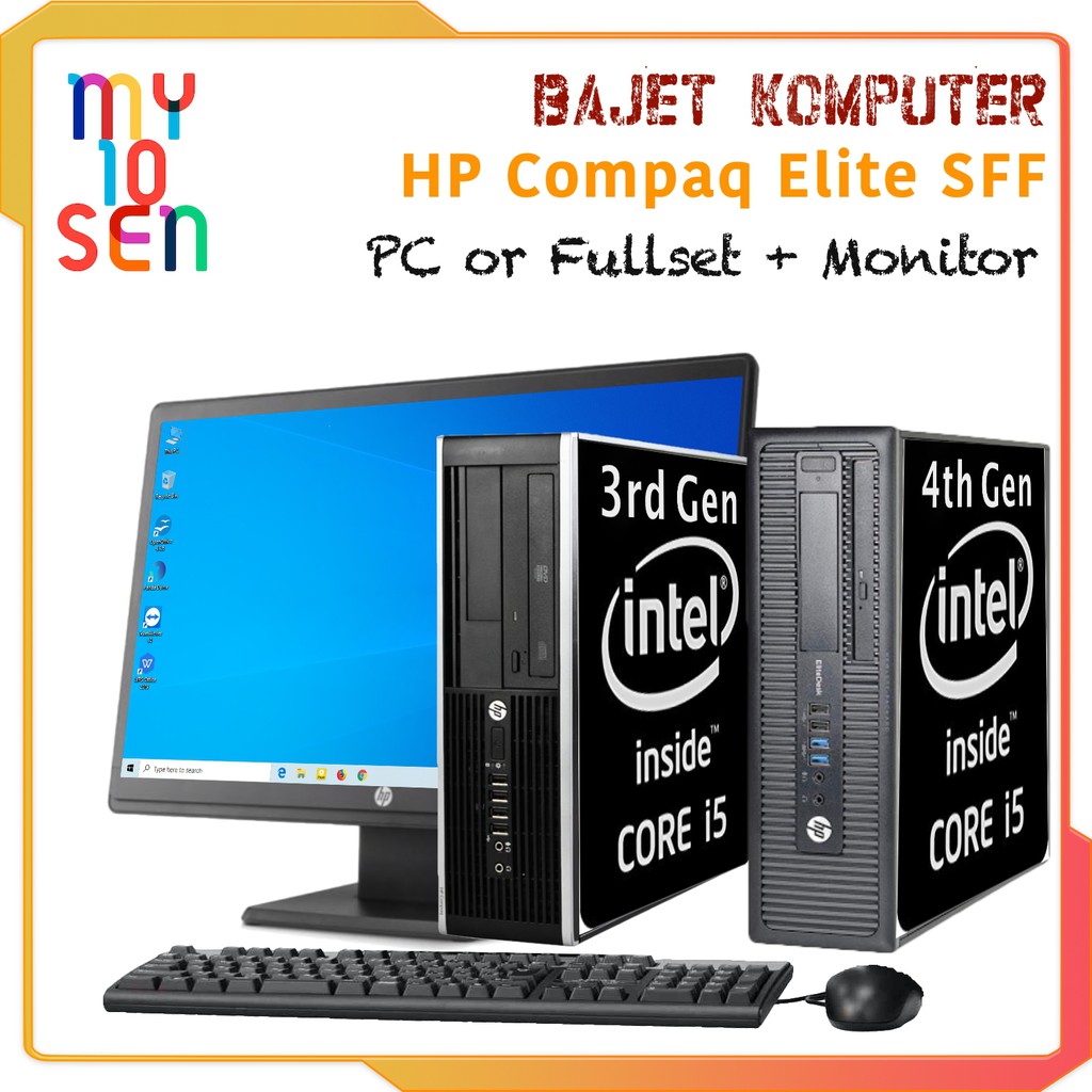 HP Desktop Murah SFF Intel i5 3rd 4th Gen DDR3 RAM HDD  