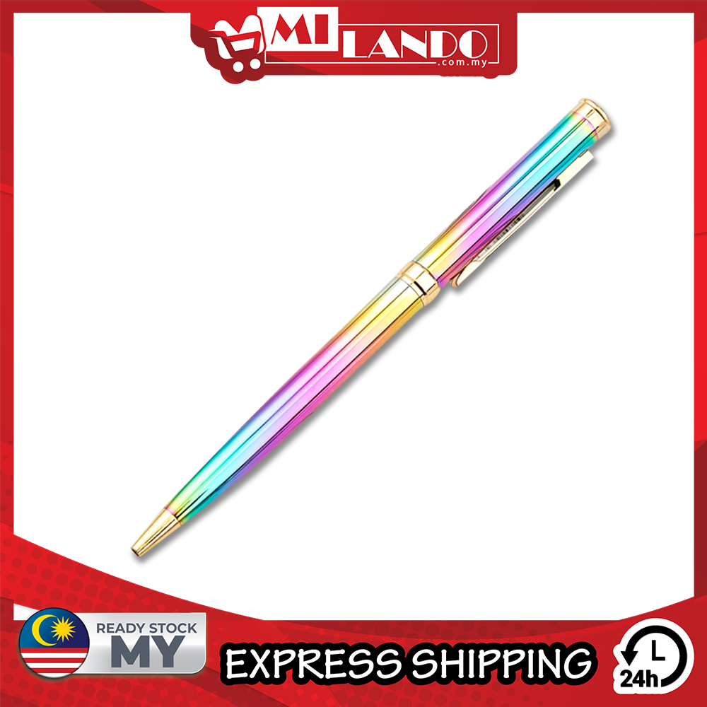 MILANDO Ball Point Pen 1.0mm Pen Hotel Pen Gift Pen Metal Pen Office Stationery (Type 12)