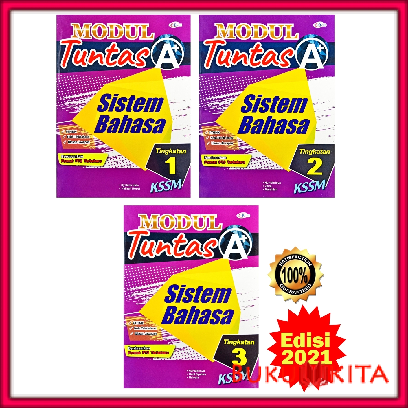 Buku latihan  modul tuntas a+ sistem bahasa kssm edisi 2021  tingkatan 1 / 2 / 3  BeeCost