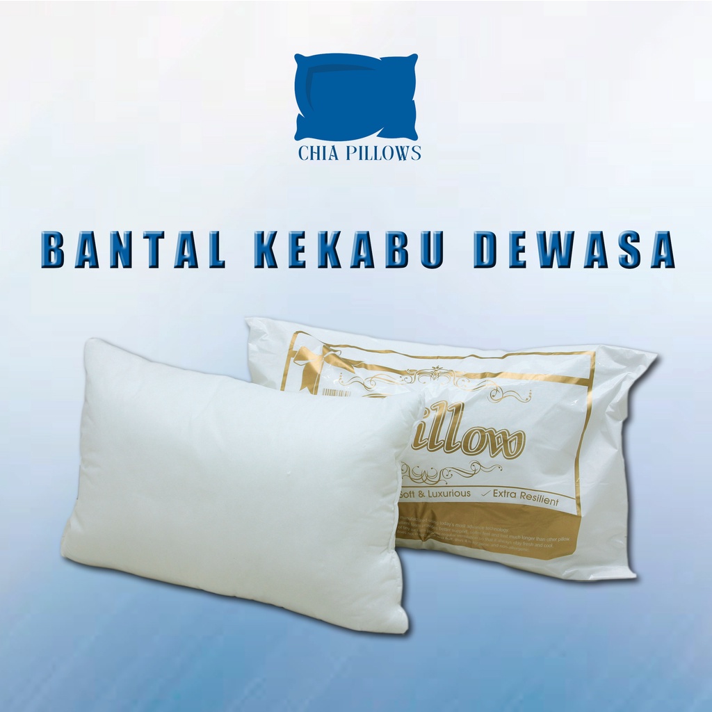 CP Bantal Kekabu Tidur Murah Harga Borong Cotton White Pillow