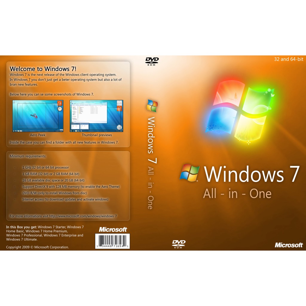 Windows 7 Professional 32 Bit