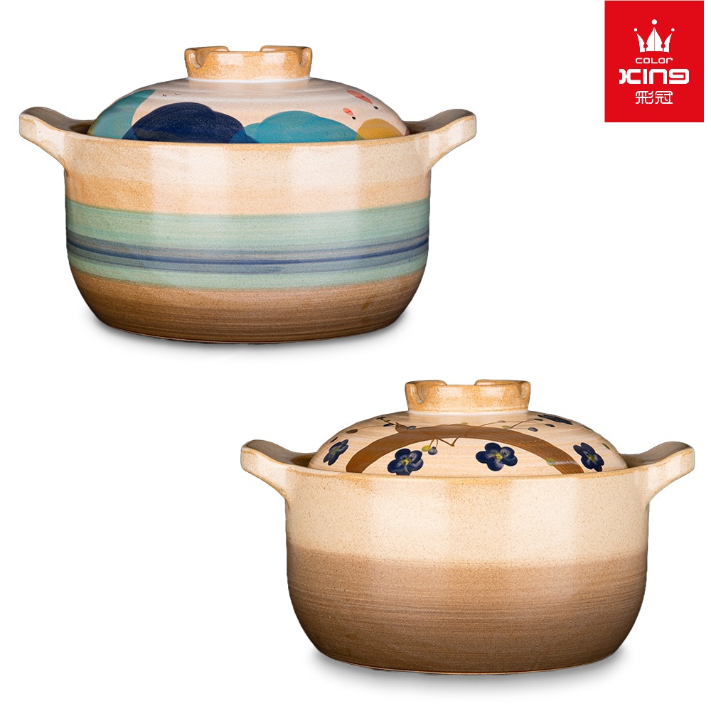 Color King 100 Ceramic NonToxic JIN WU SHAO Stock Pot (2500ML