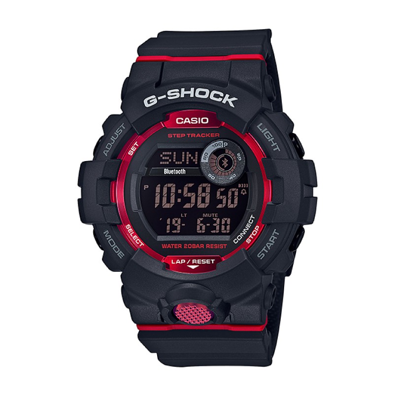Casio G-Shock G-SQUAD Bluetooth® GBD-800 Series Black Resin Band Watch GBD800-1D GBD-800-1D GBD-800-1