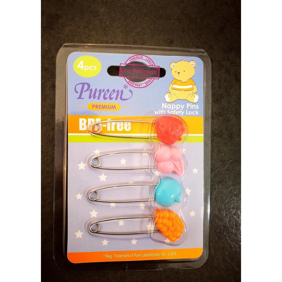 PUREEN PREMIUM NAPPY PIN WITH SAFETY LOCK (4PCS) Shopee Malaysia