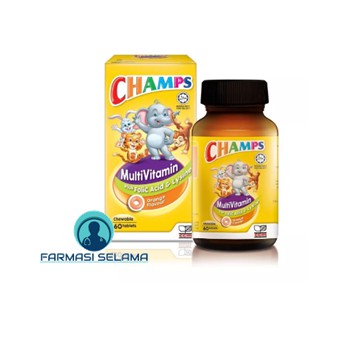 CHAMPS MultiVitamin Plus folic Acid & Lysine (30 tablets & 60tablets ...