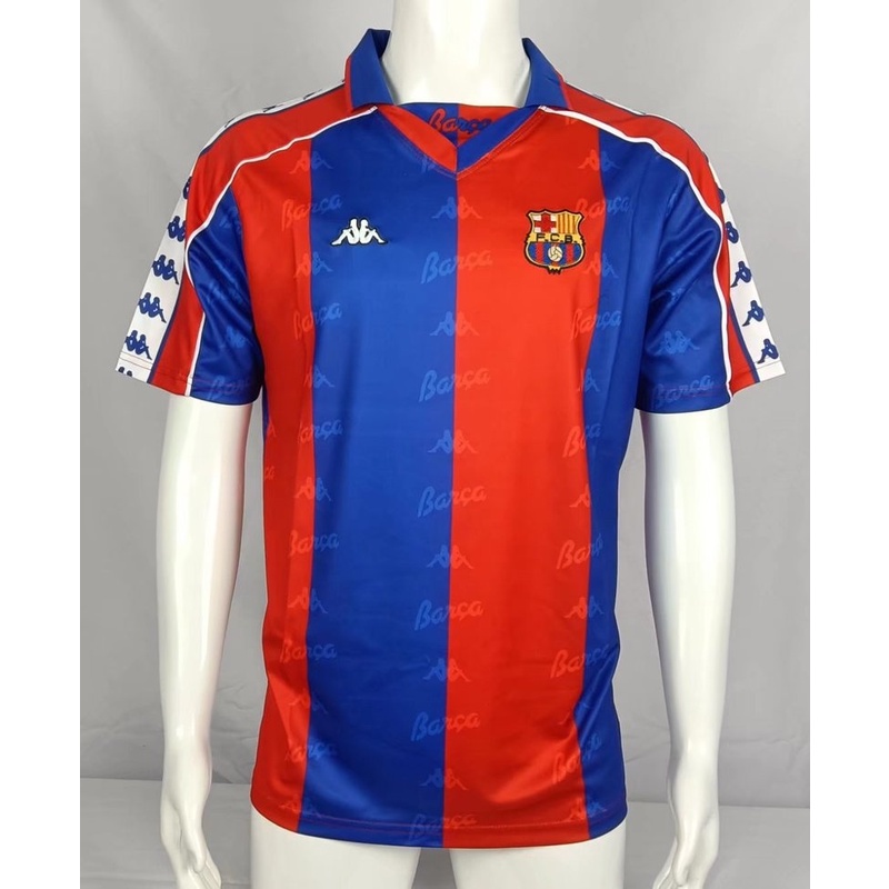 1992-1995 Barcelona home retro jersey S-XXL short-sleeved sports football T-shirt jersey high quality jersey AAA