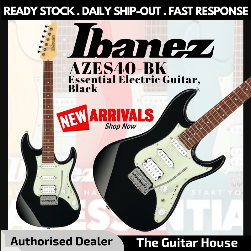 Ibanez Azes40 Bk Essential Electric Guitar Black Azes 40 Shopee