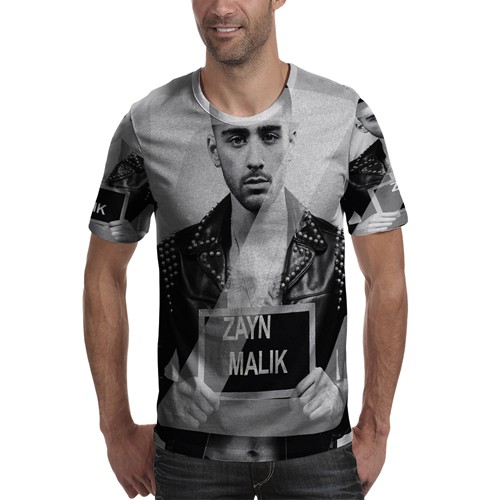 Zayn MALIK T-Shirt Unisex Tshirt Polyester Material Jersey T-Shirt Fullprint Tees Casual Fashion RARE T Shirt